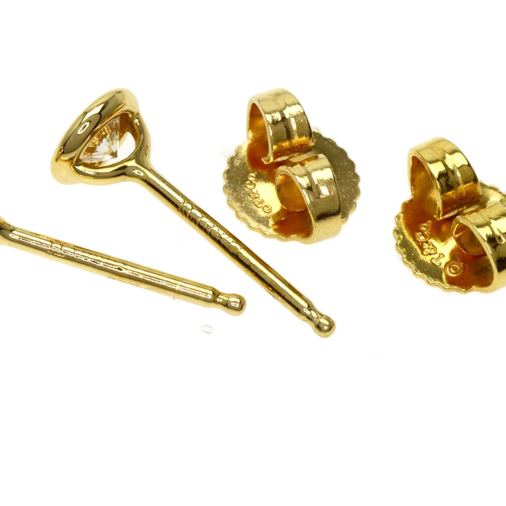 K18 Yellow Gold Diamond Earrings V890
