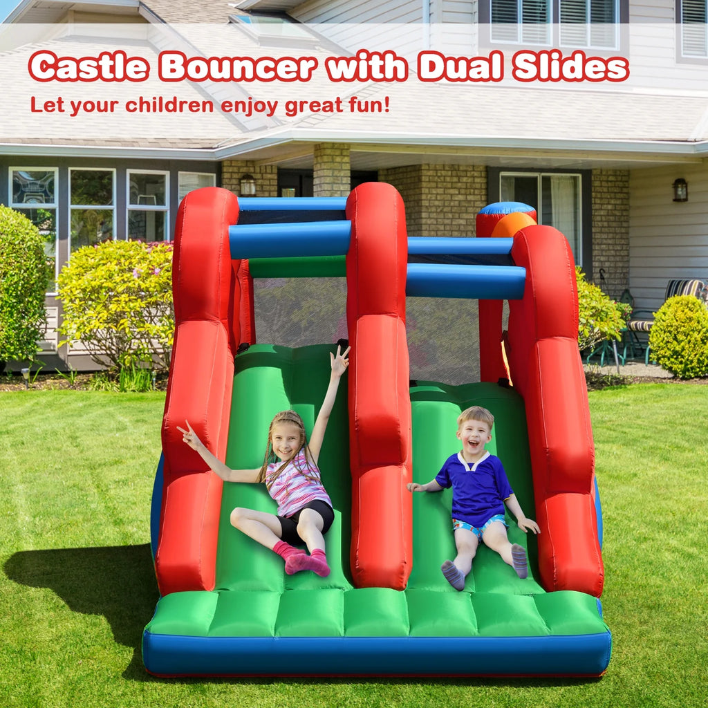 Inflatable Bounce House 3-in-1 Dual Slides Jumping Castle B941