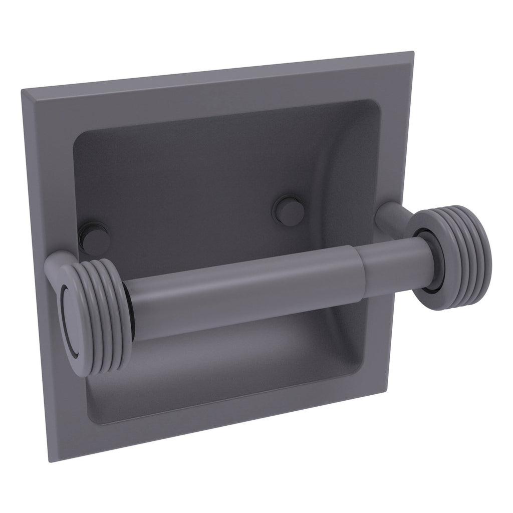 Recessed Toilet Tissue Holder Matte Gray P873
