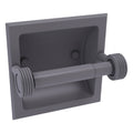 Recessed Toilet Tissue Holder Matte Gray P873