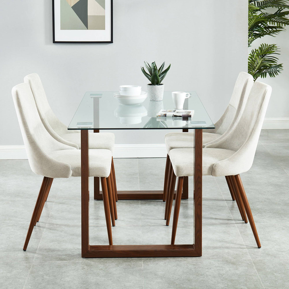 Grey Side Chair, Set of 2 Y73713