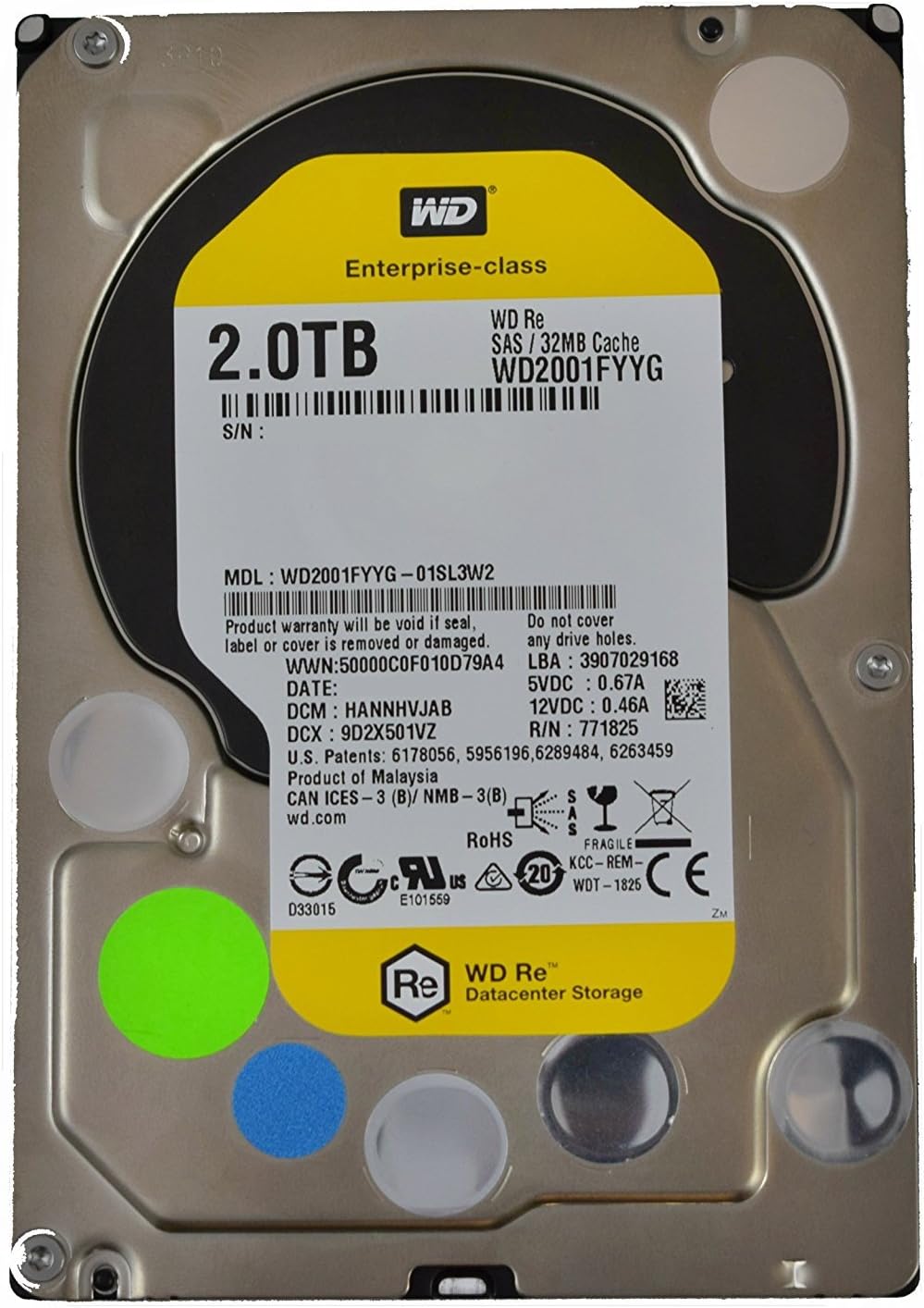 3TB 7200 RPM SAS 6Gb/s 32MB Cache 3.5 Inch Enterprise Hard Drive C179