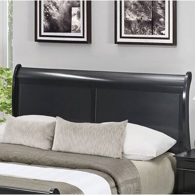 Queen Black Sleigh Headboard E221422