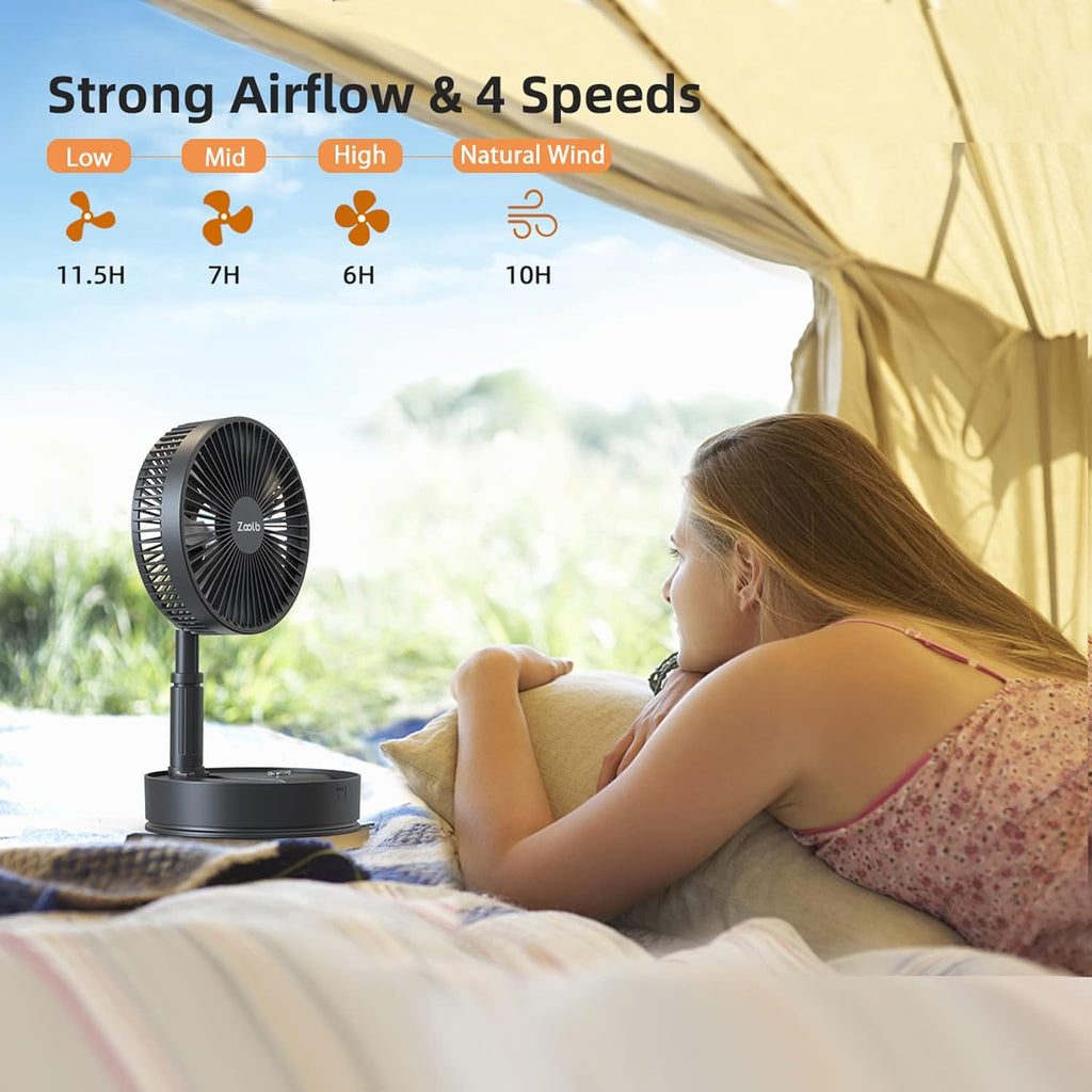 7200mAh Rechargeable Oscillating Portable Standing Fan R48252