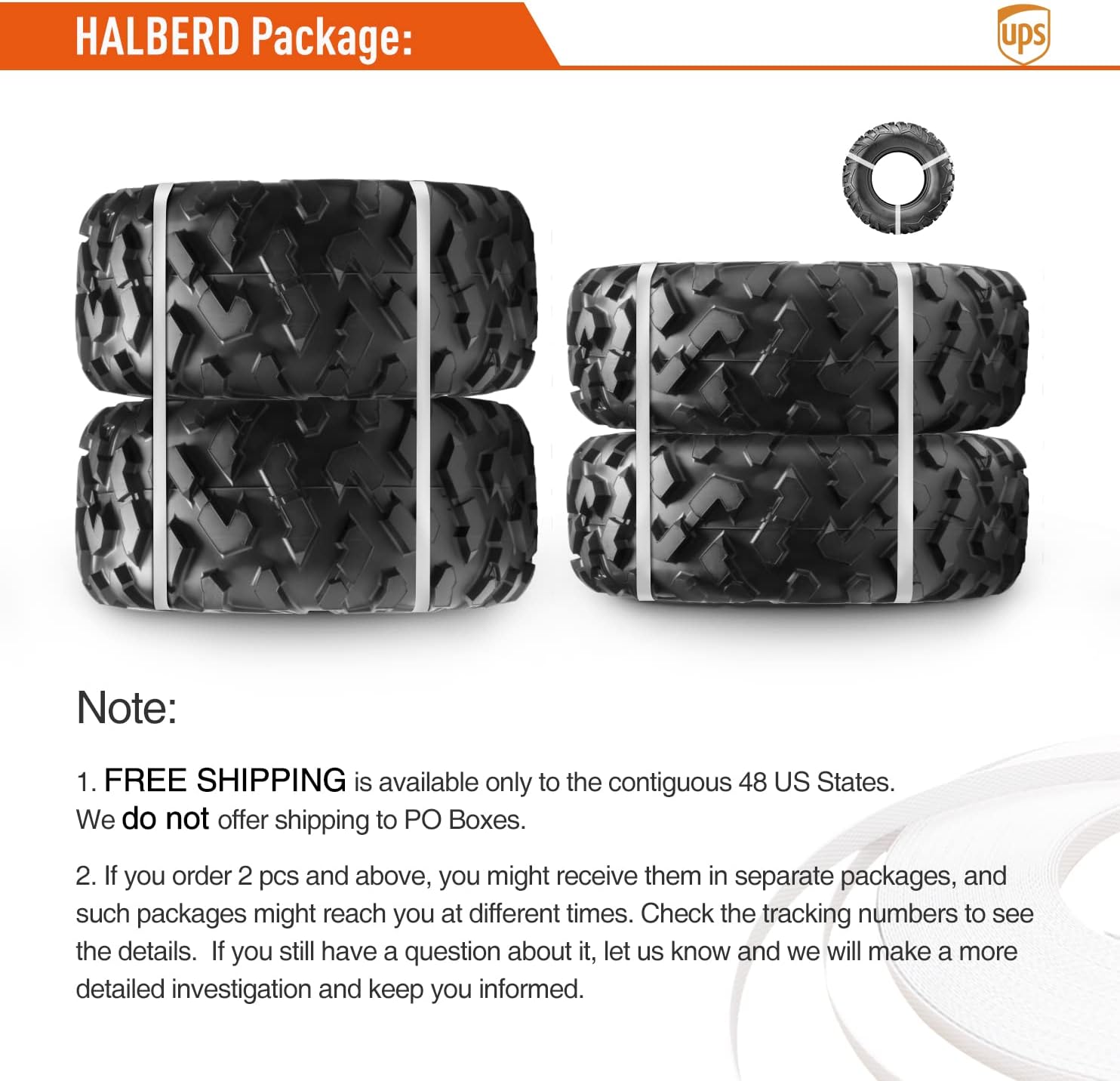 26x9-12 & 26x11-12 6PR All Terrain ATV UTV Off-Road Tires (Set of 4) O331967