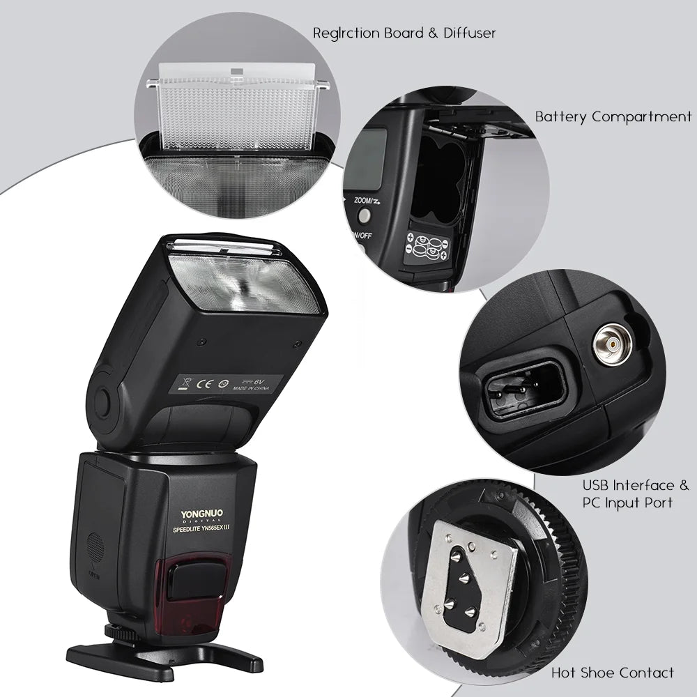 Wireless TTL Slave Flash Speedlite GN58 for Nikon DSLR Camera J61102
