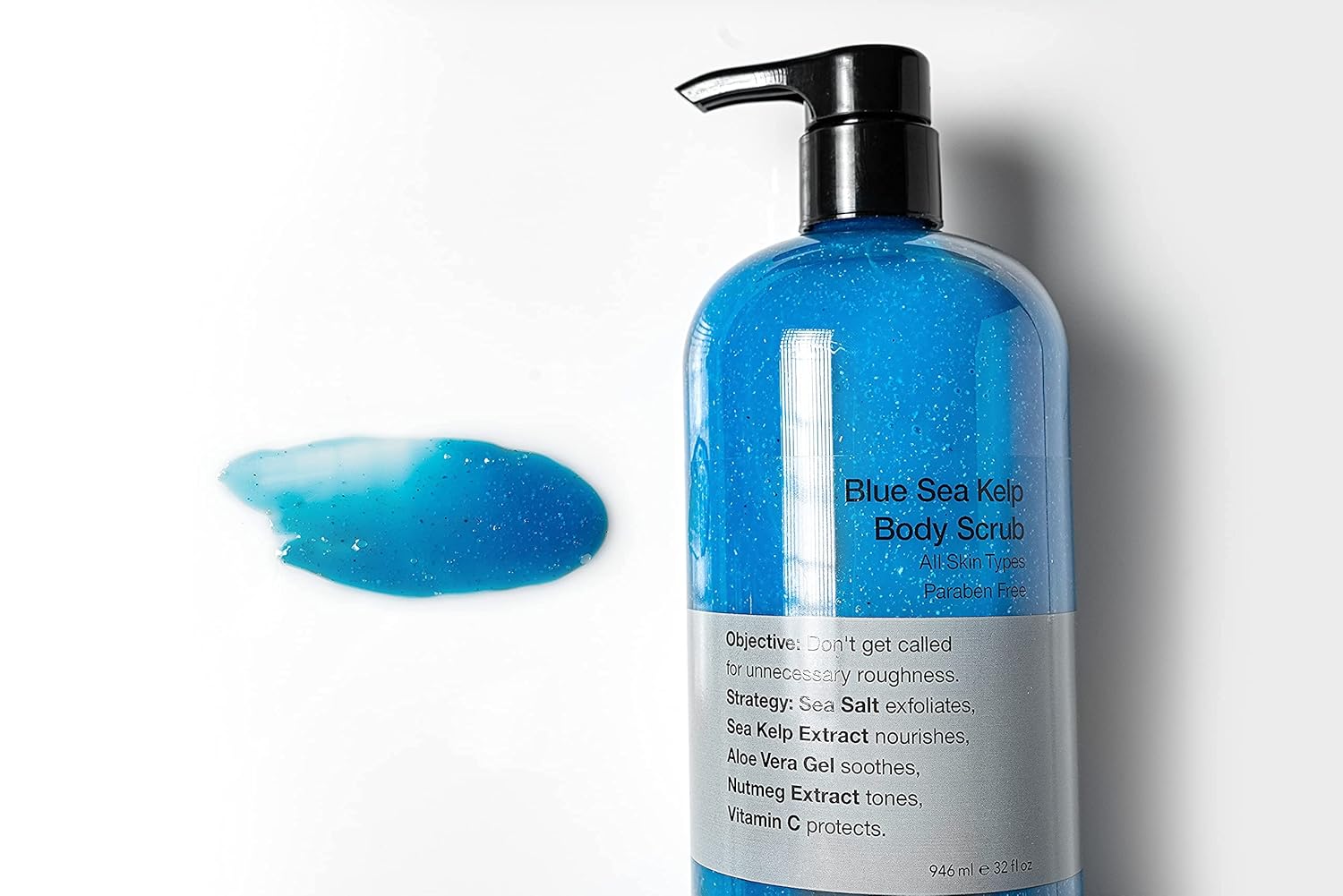 Exfoliating Body Scrub Sea Salt Vitamin C Aloe Vera Body Wash 32 Fl Oz Pack of 2 B887
