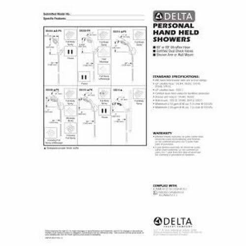 Wall Mount Hand Shower Chrome W119282