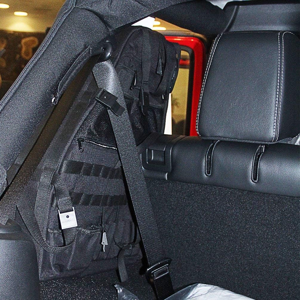 Roll Bar Storage Bag with Multi-Pockets for Jeep Wrangler JKU 4 Doors P953