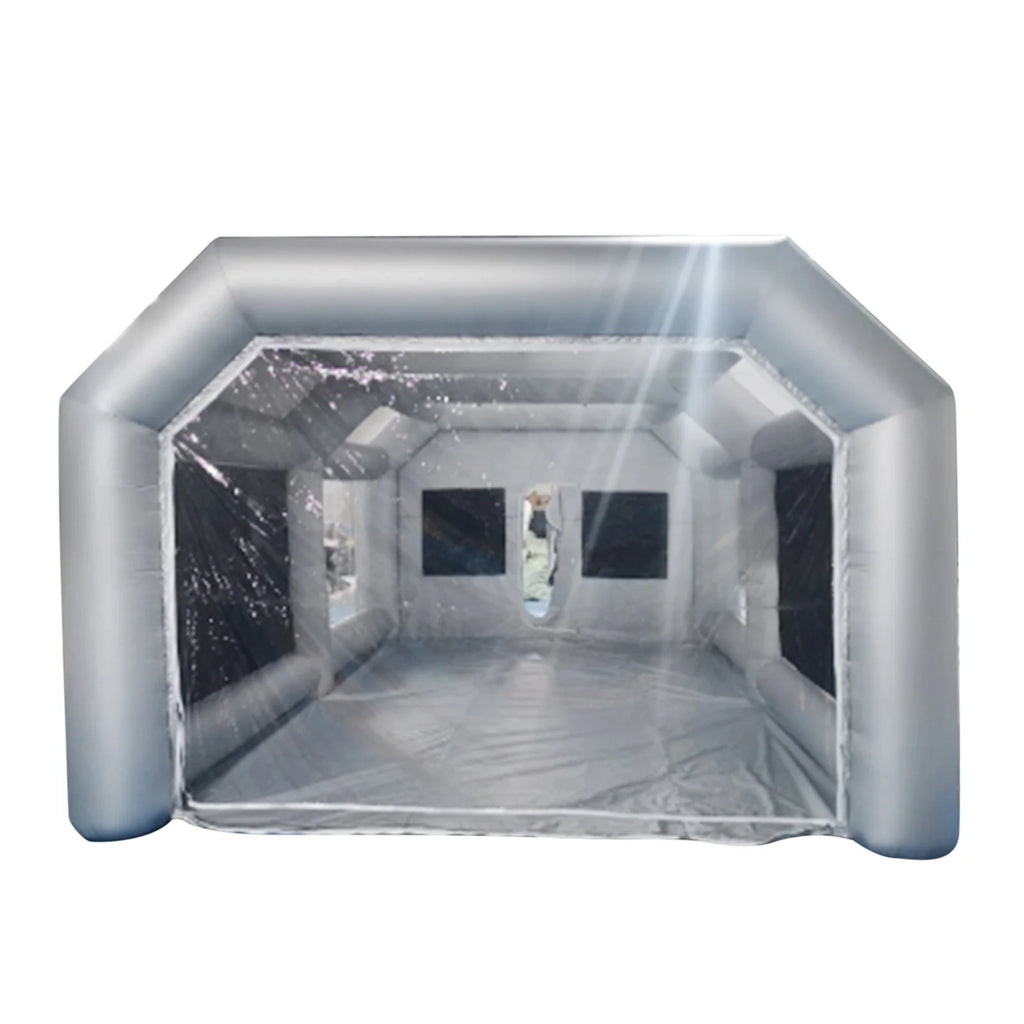 Portable Inflatable Spray Paint Booth Tent Car Workstation with Two Air Filter Nets 28 * 15 * 10Ft D5659
