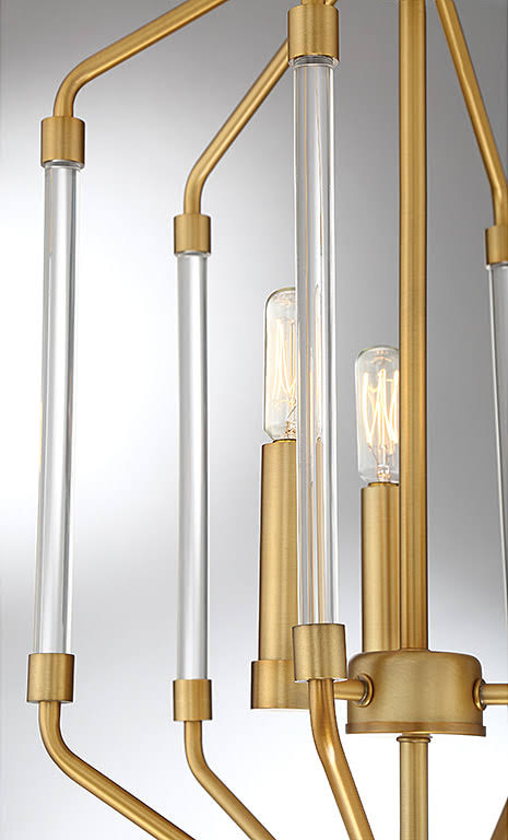 Warm Brass 3 Light Foyer D5124