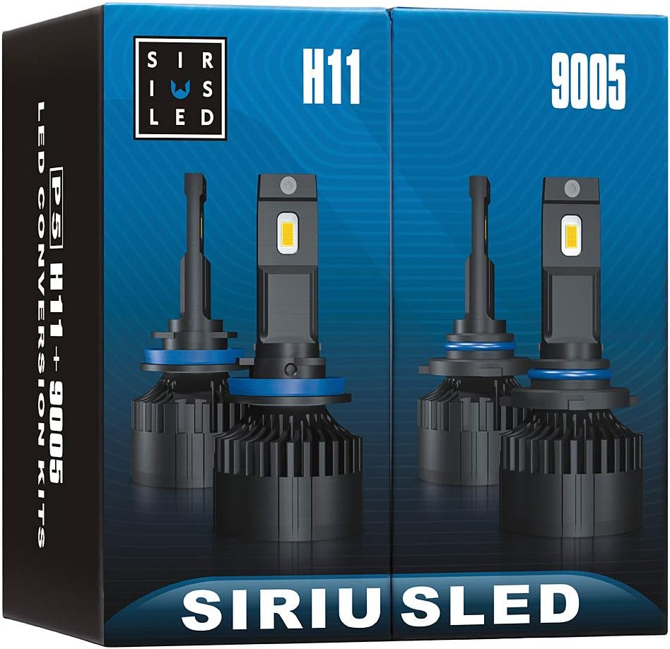 9005 LED Conversion Headlight Bulb High Low Beam Combo Kit Pure White 6500k Pack of 2 F555