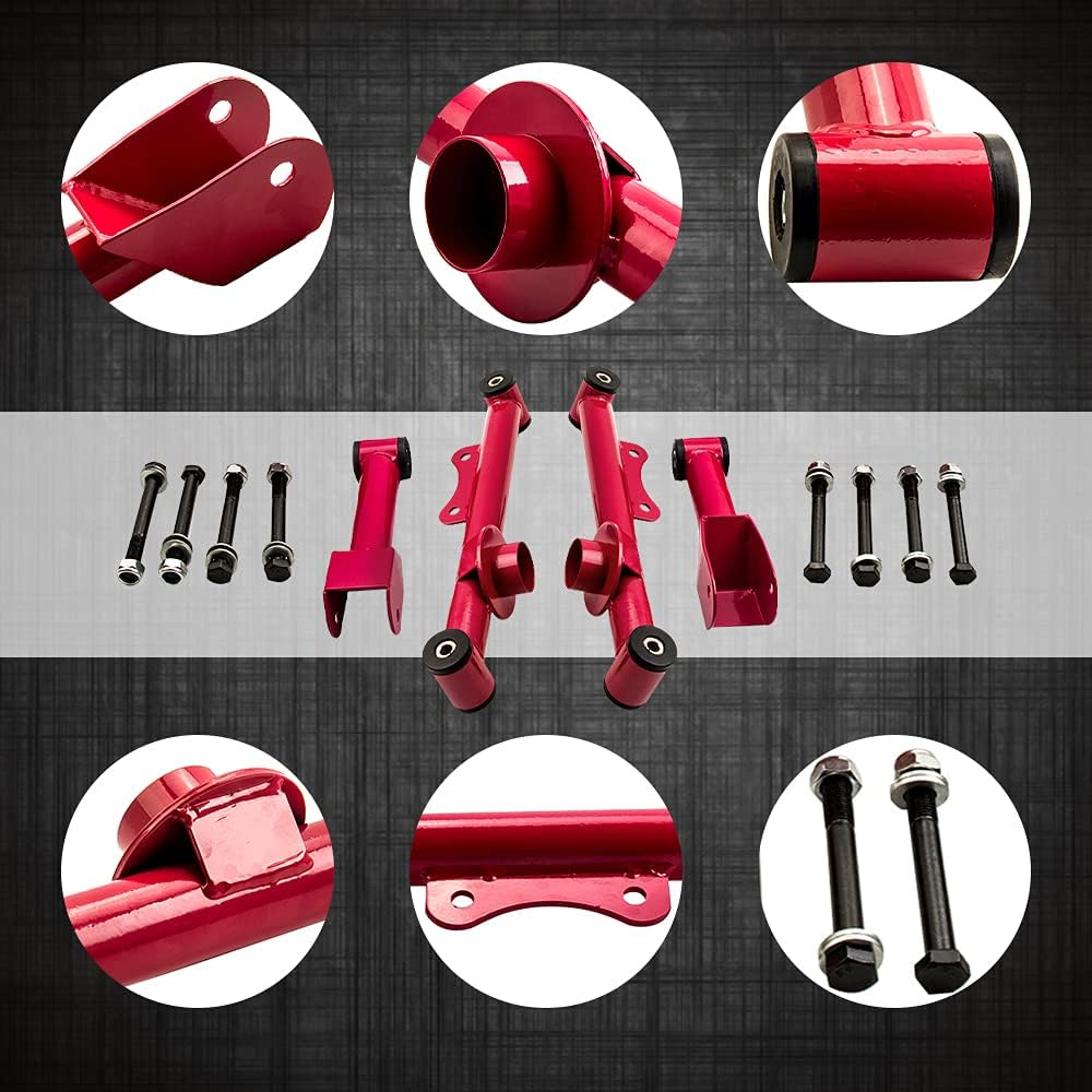 Rear Upper Lower Tubular Control Arm Kit for Ford Mustang 1979-2004 Camber Arms W9123