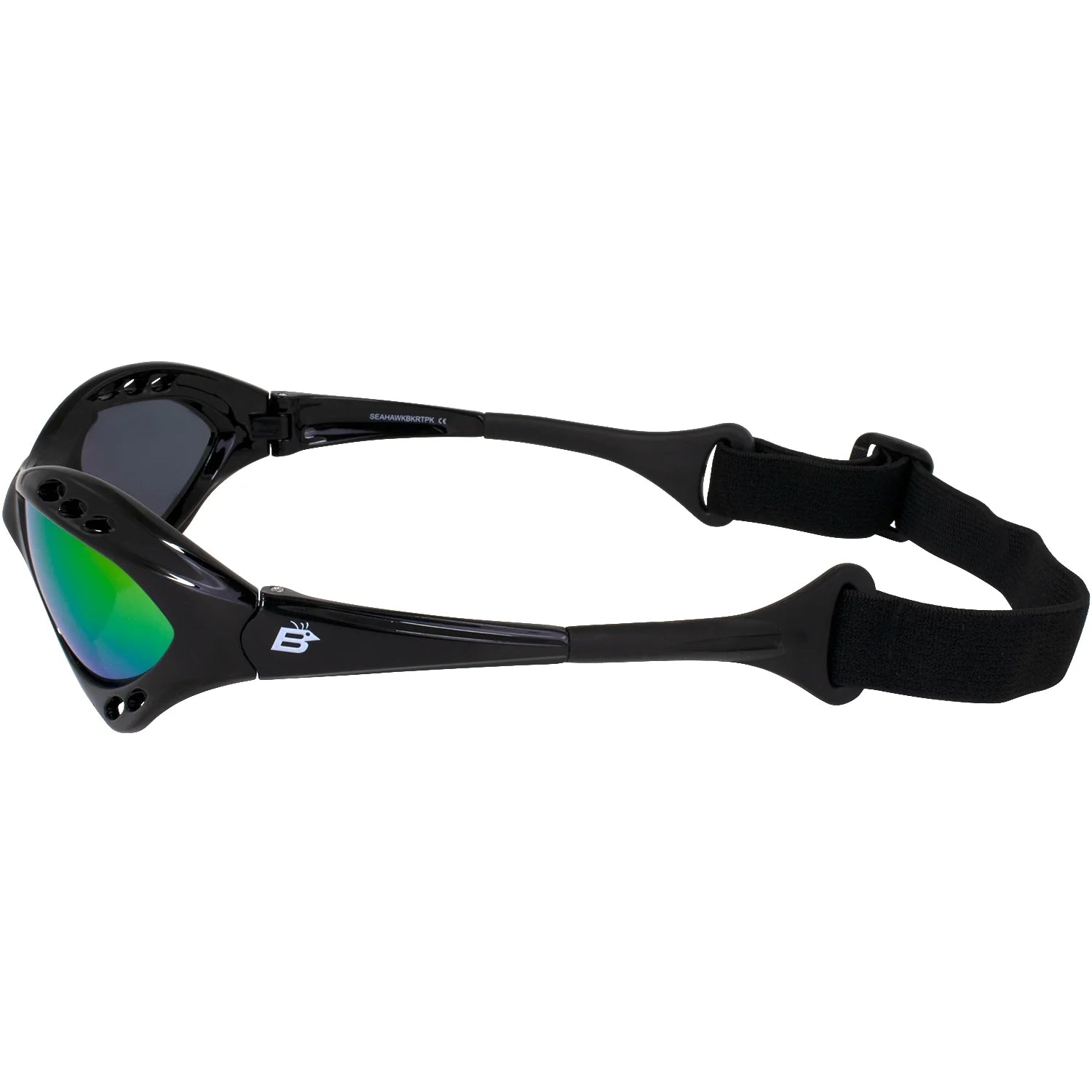 3 Pairs Padded Polarized Sunglasses w/Strap Silver Frame w/Smoke Lens & Black Frames w/Blue & Pink Mirror Lenses U96080