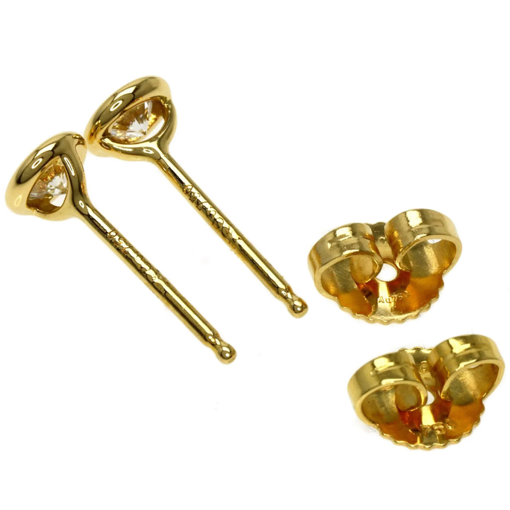 K18 Yellow Gold Diamond Earrings V890