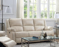 Beige PU Power Motion Sofa F54797