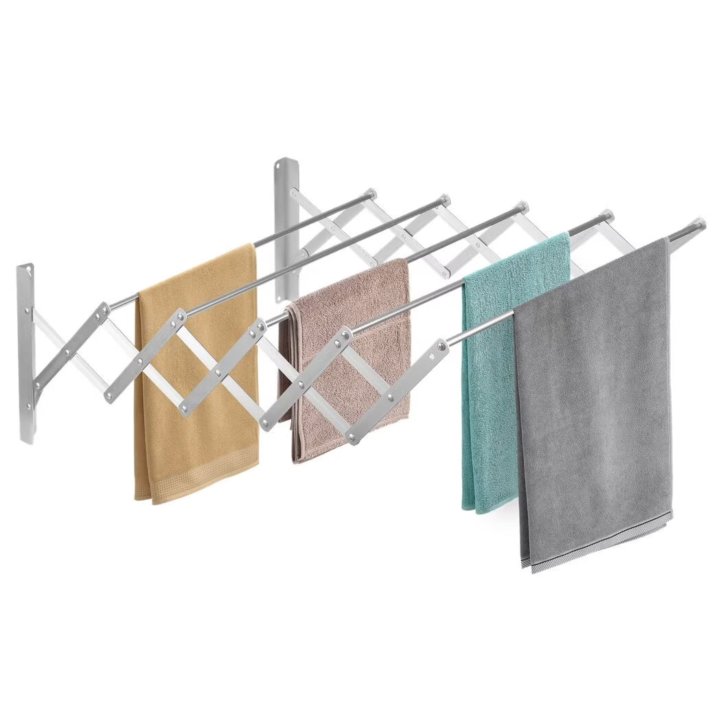Wall Mounted Extendable Stainless Steel Clothes Drying Rack V2847