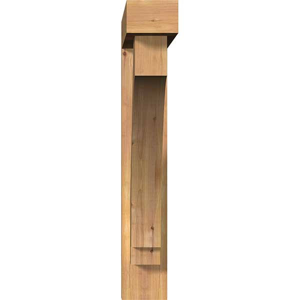 Western Red Cedar Smooth Bracket with Offset Brace B406