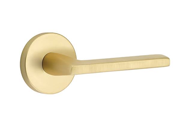 Satin Brass Privacy Lever Set L399799