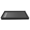 Double Threshold Shower Base with Drain Grate Tile Redi W389