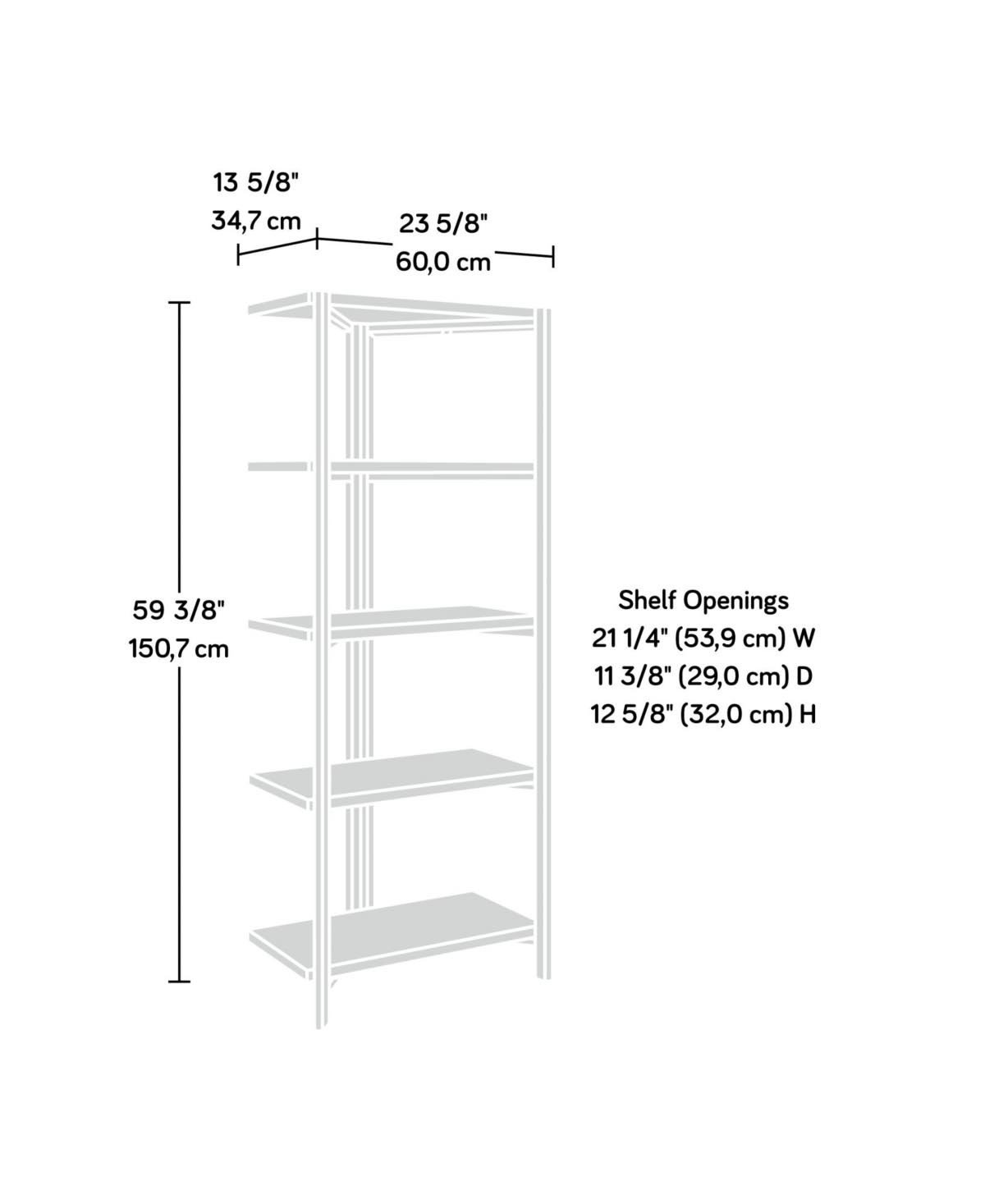 Smoked Oak Bookcase A89174