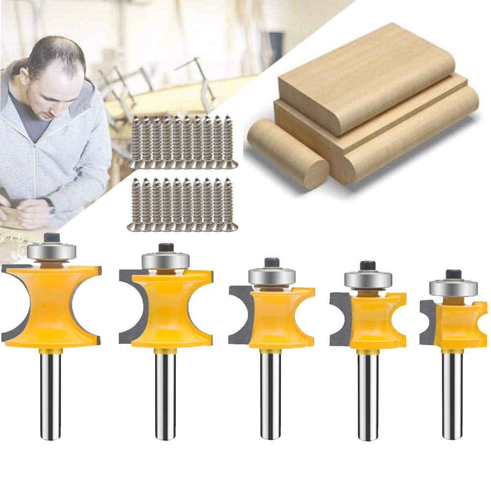 6 Finger Joint Router Bit Set 3PCS Carbide Woodworking Cutter P30876