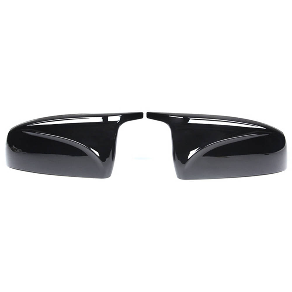 Glossy Black ABS Plastic Rear View Mirror Covers H2830