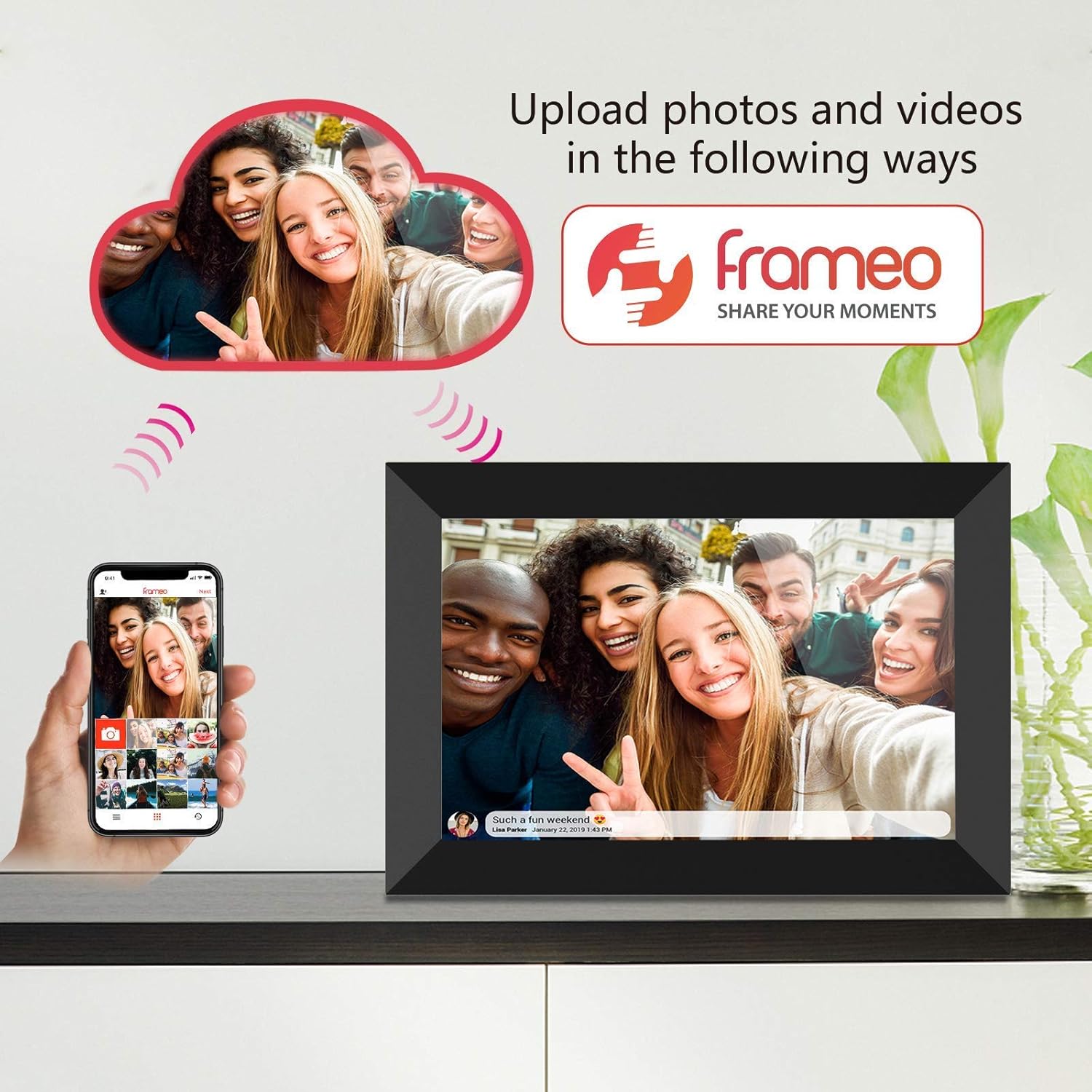 8 Inch Smart WiFi Digital Photo Frame with Touch Screen H778