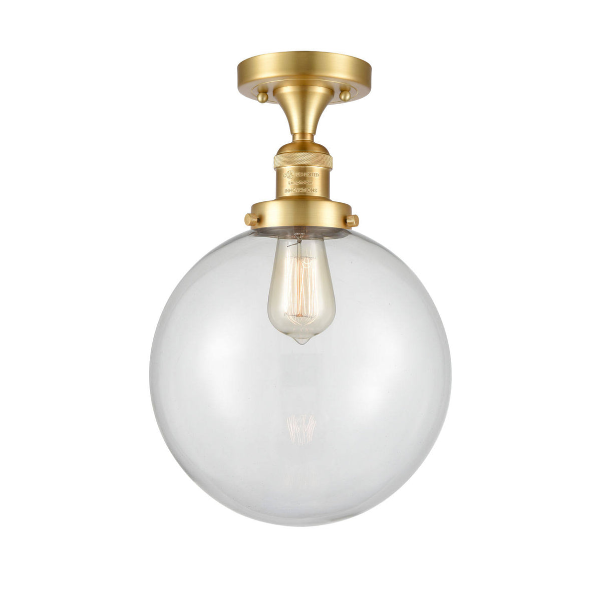 Satin Gold Semi-Flush Mount Light L295547