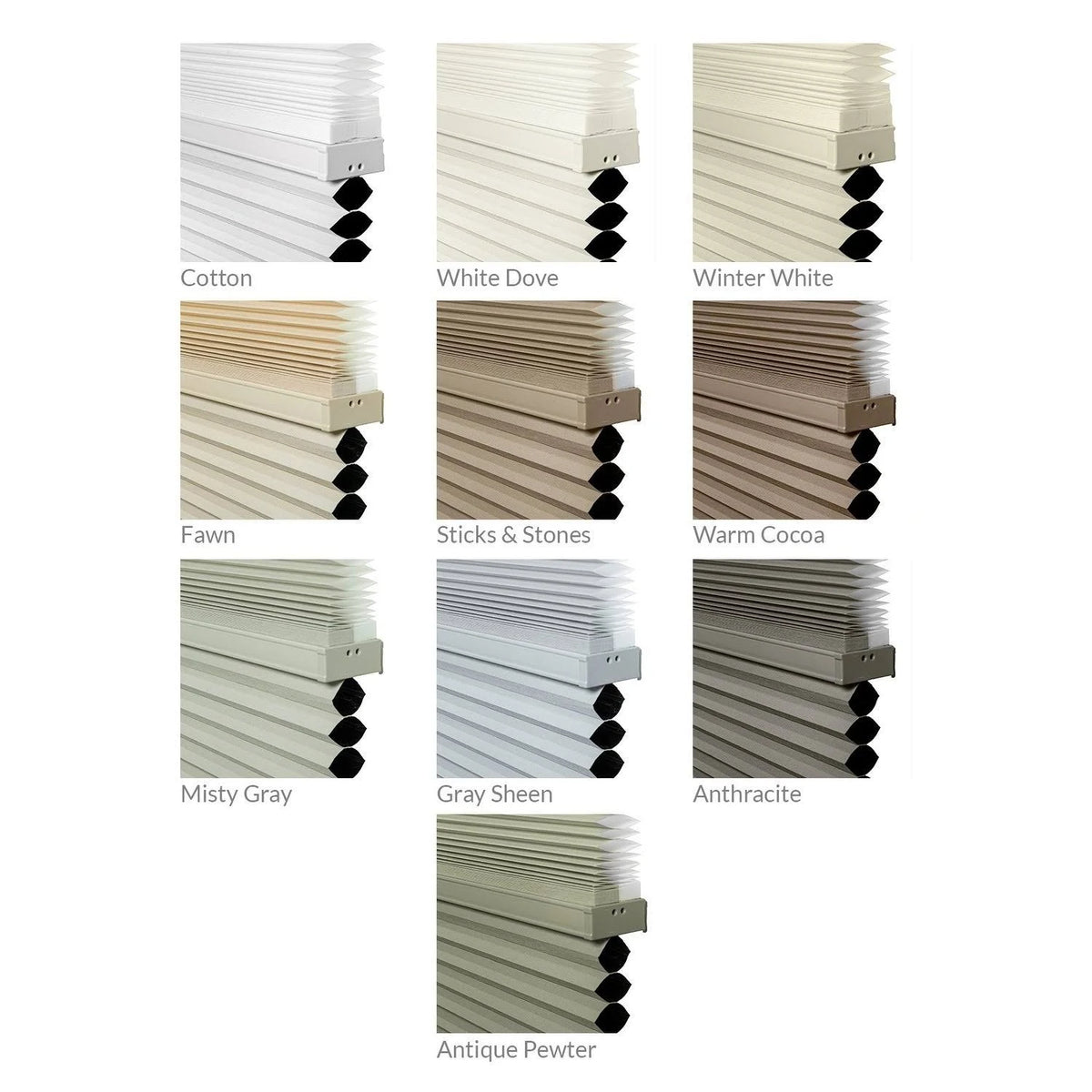 Cordless Cellular Shades Cotton 27x22 x 48x22 Y372365