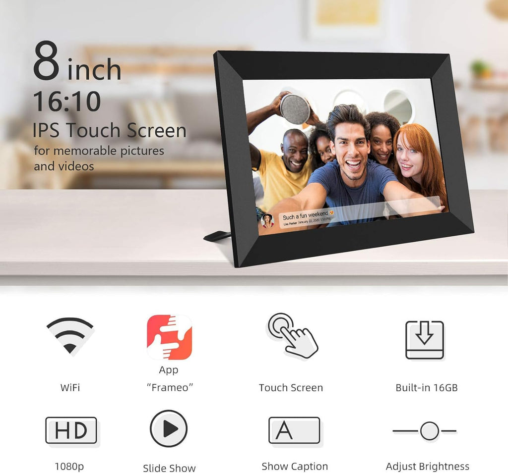 8 Inch Smart WiFi Digital Photo Frame with Touch Screen H778