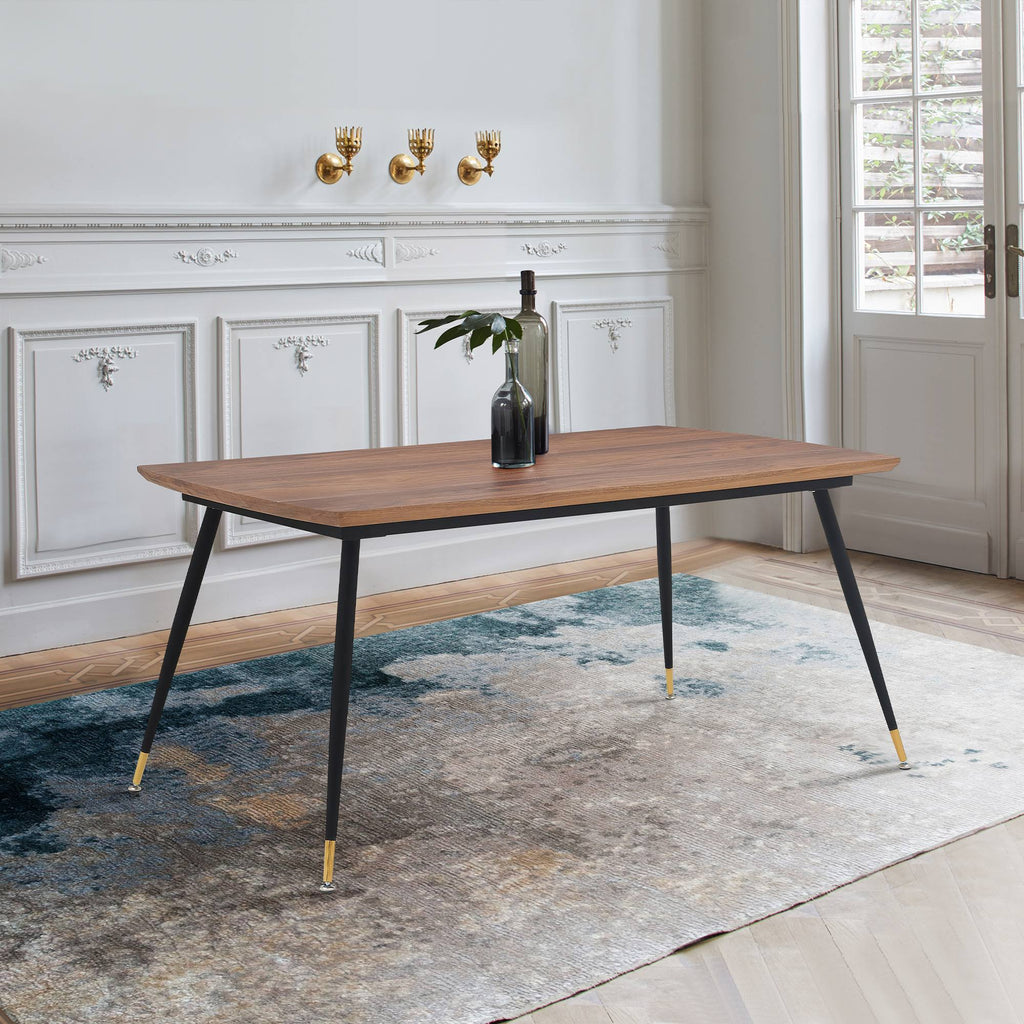Walnut and Metal Dining Table F468171