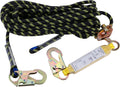 Rope Assembly 25 ft with Rope Grab Snap Hooks Shock Absorber CE Standard A47980