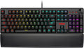 RedThunder K55 Mechanical Gaming Keyboard, Quiet Red Switch, Chroma RGB Lighting, Soft Leather Wrist-Rest, Standard Full Size Wired Keyboard with Dedicated Media Keys & Dial for PC M100683
