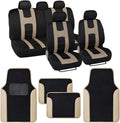 Light Gray Full Set Seat Covers with Car Floor Mats K2166