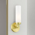 Satin Brass 1-Light Bath Sconce A912344