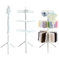 Folding 360° Rotation Clothes Drying Rack Tripod Laundry Hanger Stand J26352
