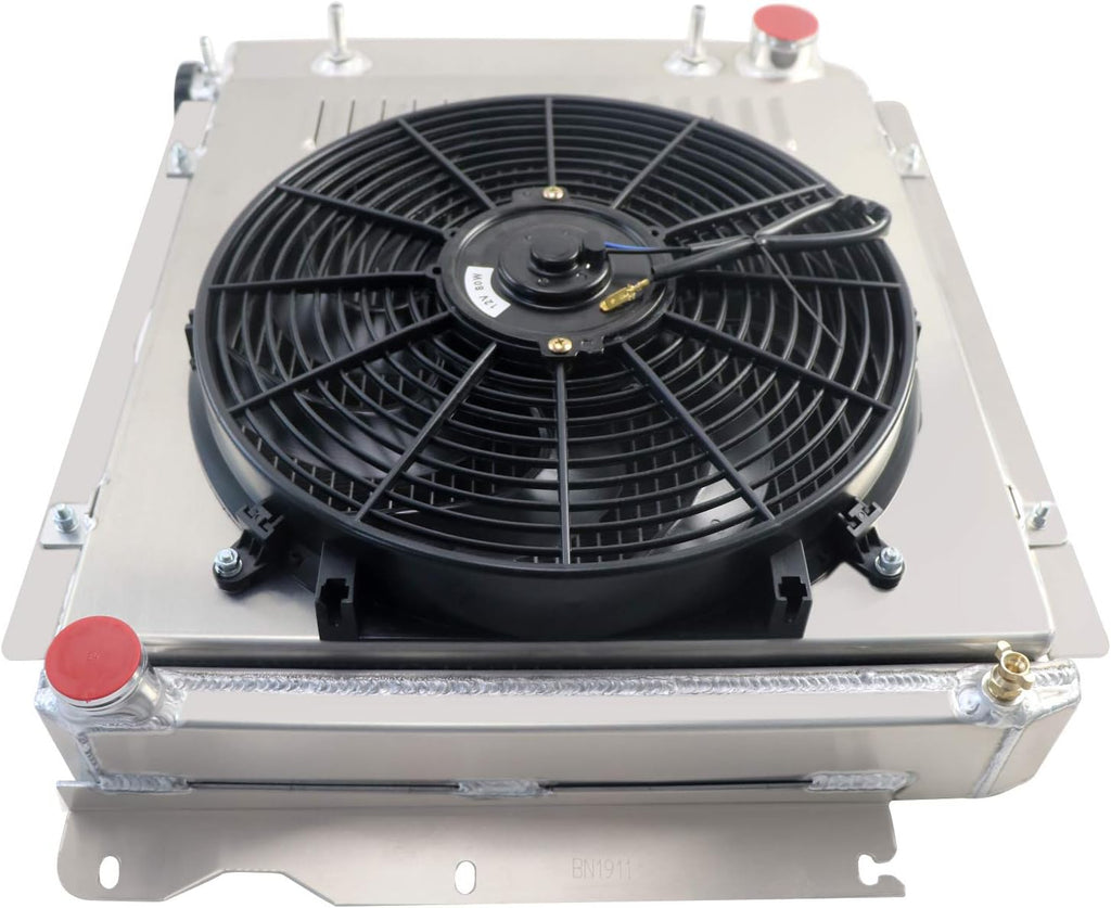 4 Row Core Radiator with Fan Shroud and Relay V3988