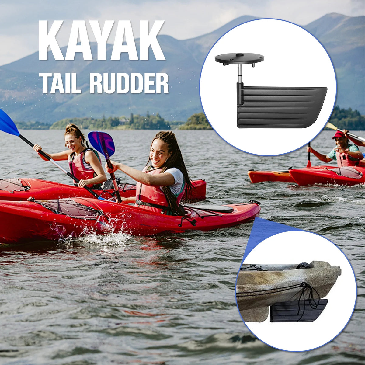 Kayak Tail Rudder Steering System Control Kit B5877