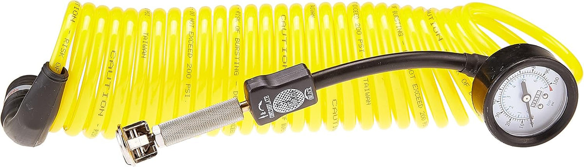 Yellow Pack of 2 Deflator/Inflator with 25' Extension Coil Hose C128