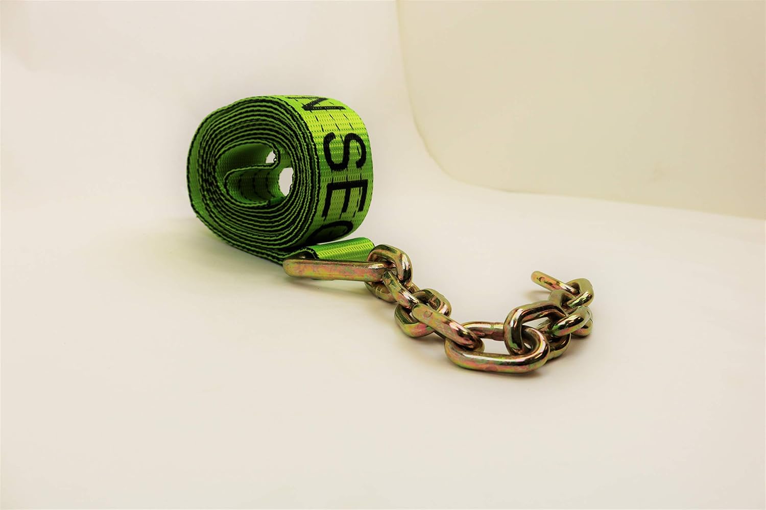 4 Pack 2" X 14' Heavy Duty Strap with 12" Chain Tail A100228