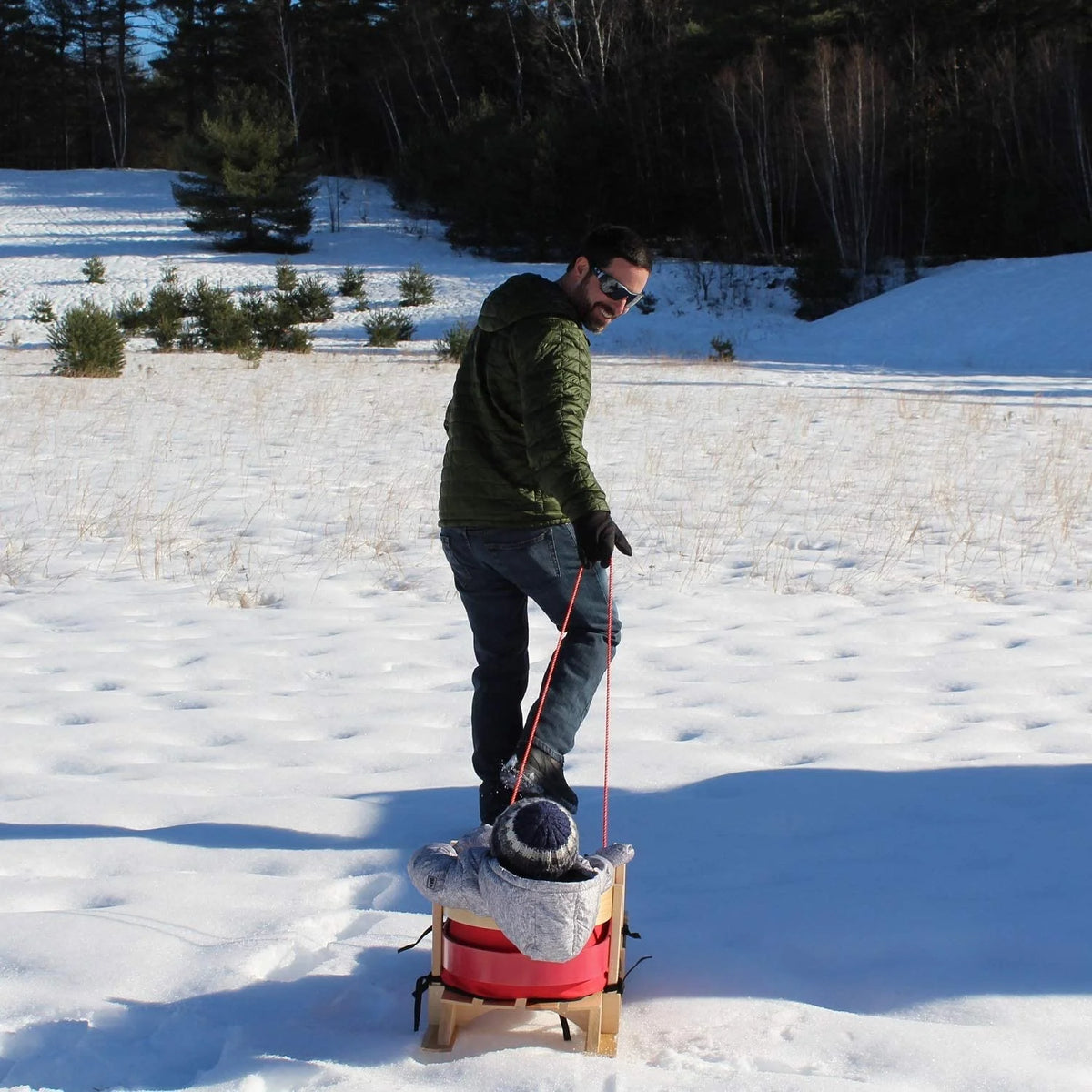 Wood Toddler Sled D27351