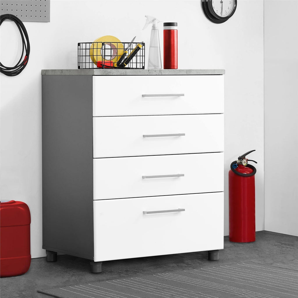 White 4 Drawer Base Cabinet T547212