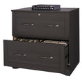 Dark Gray 2-Drawer Lateral File Cabinet Q60567