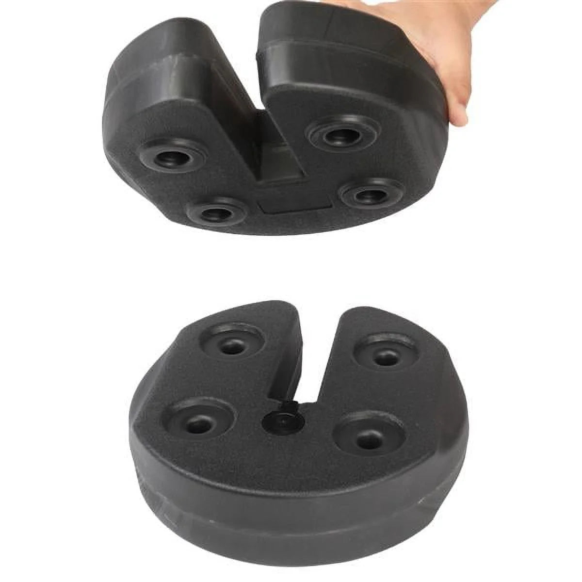 4pcs Tent Shade Canopy Water Fillable Weight Plates Black B92567