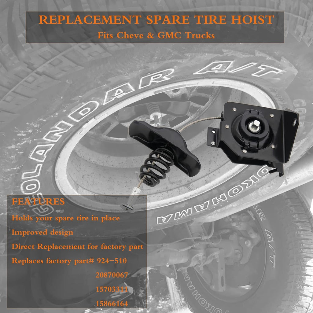 Spare Tire Hoist Carrier Pack of 2 A13687