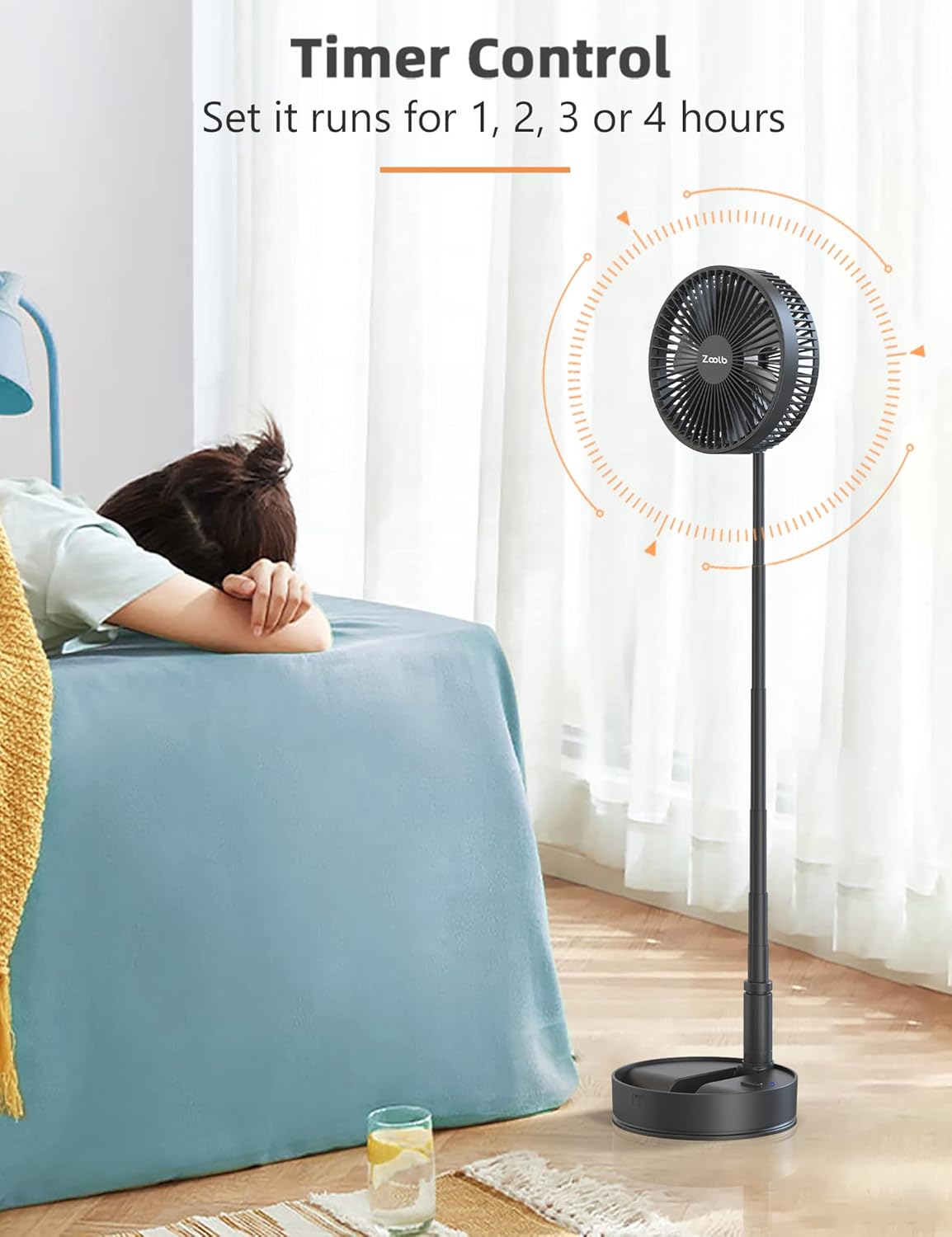 7200mAh Rechargeable Oscillating Portable Standing Fan R48252
