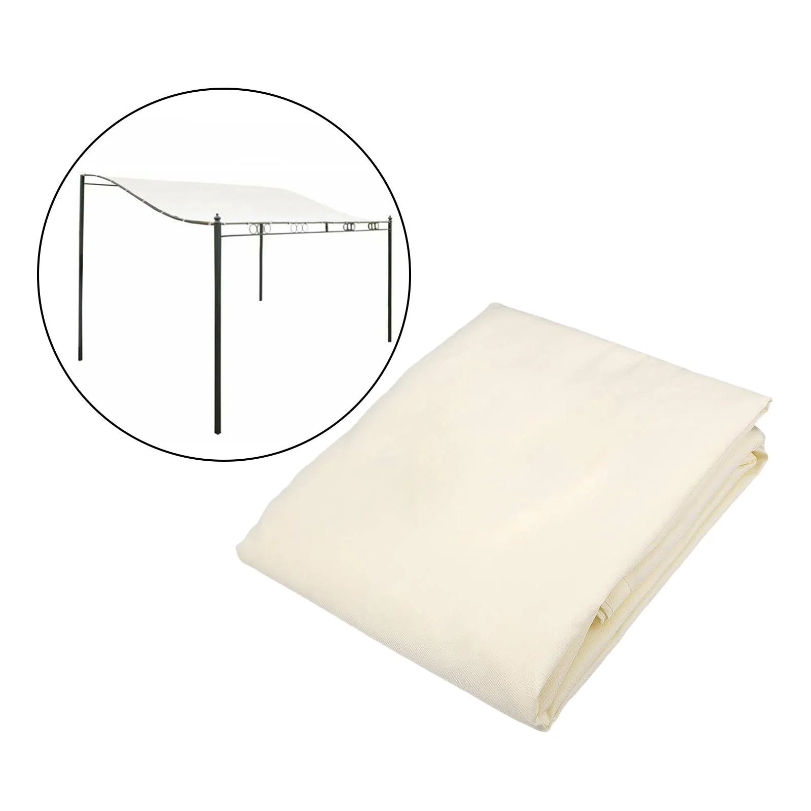 Beige Water Resistant Garden Gazebo Patio Cover D441