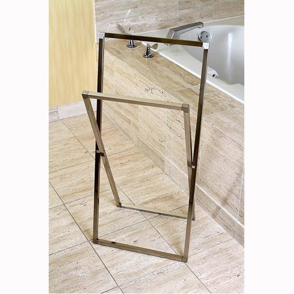 Polished Chrome Steel Construction Towel Rack O532