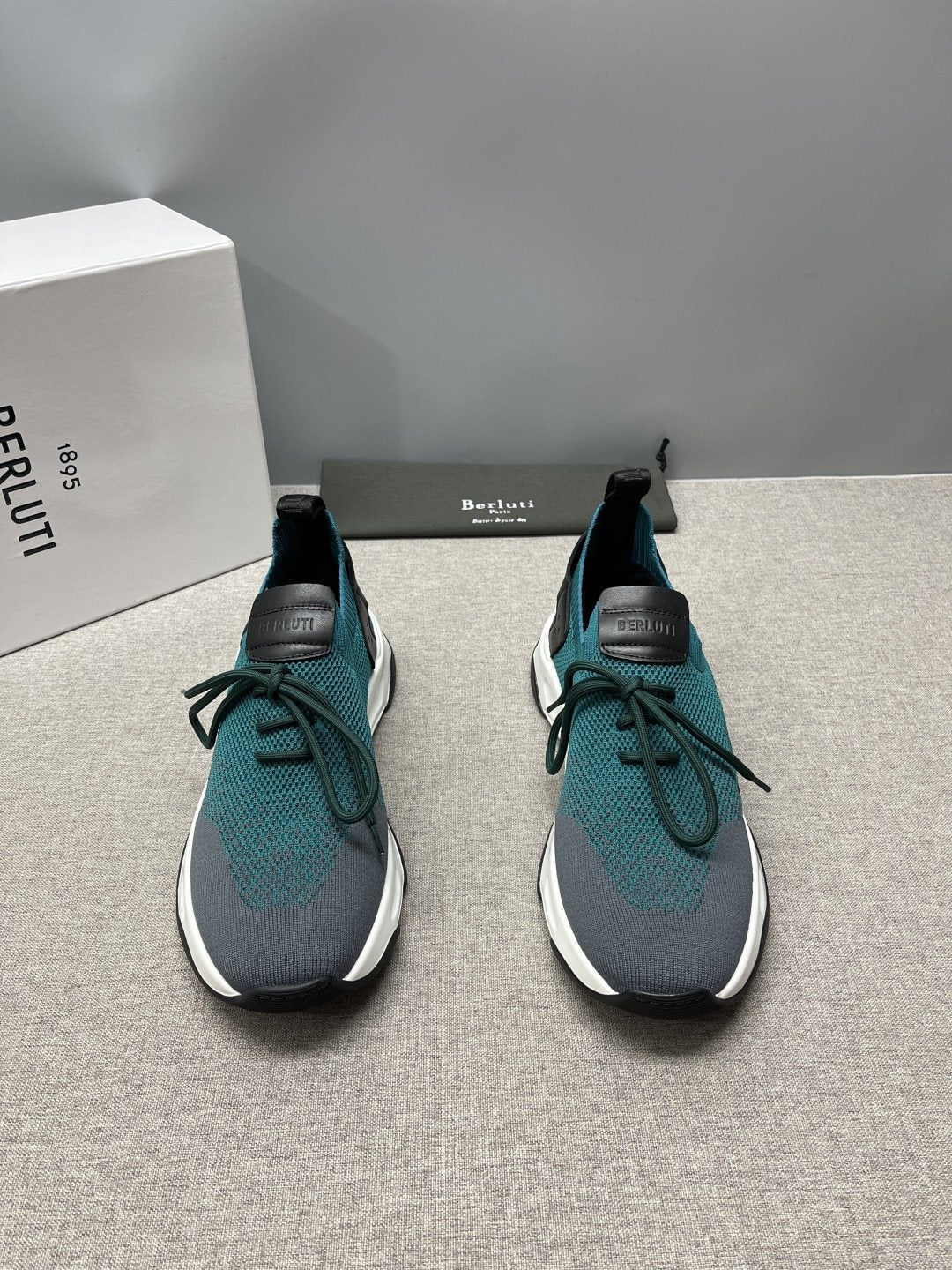Berluti Knit Lace-Up Sneakers